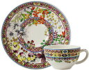ジアン(GIEN) バガテル(BAGATELLE) ティー カップ&ソーサー 容量160ml 直径15.2×2.3cm カップ 直径9.3×5.8cm 17812PTH