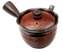 久村陶器(Hisamuratouki) 急須 赤 300ml 萬古焼 カゴ網 急須 はなかご炎 7198