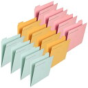 PLUS(プラス) カットフォルダー 再生紙 4山 A4-E 3色色込 12冊セット FL-064IF