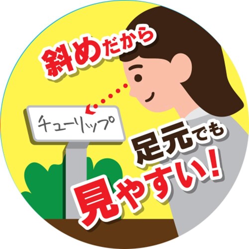 近与(KONYO) GARDEN FRIENDS 傾斜式フラワーラベル 大 3枚