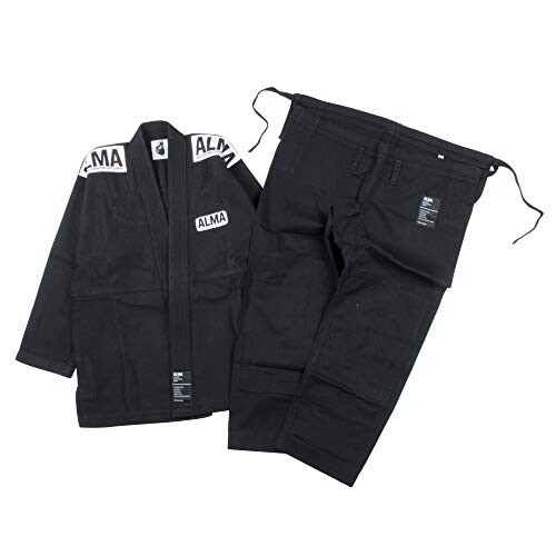 ALMA(アルマ) レギュラーキモノ 柔術着 JU1-M1-BK 黒 M1 ALMA(アルマ) レギュラーキモノ 柔術着 JU1-M1-BK 黒 M1