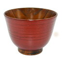 紀州漆器 木製 汁椀 多用椀 390ml ナノコート 刷毛目 朱 TOW11587RA