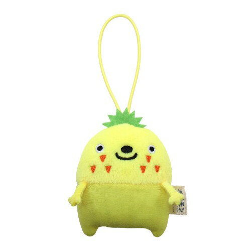 モリサカグローバル ペタモン マスコット ぱいなっぷる 5.5×2.5×6.5cm フルーツ 果物 パイナップル ストラップ チャーム かわいい ぬいぐるみ お出かけ ぬい撮り バッグやリュックに PETA-00