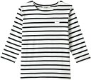 (アルベ) カジュアル Arbe(アルベ) 飲食 カフェ 制服 メンズ レディース 男女兼用 ボーダー マリンテイスト 綿100 七分袖 バスクシャツ AS8253 C-10 ホワイト×ブラック SS