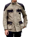 マックスフリッツ(MaxFritz) バイク用 ジャケット 春夏秋 Sorona 本革 エアインテークトレールジャケット2 MFJ-2467 ベージュ メンズ ...