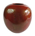 竹中銅器 花器 レッド 幅15.2X奥行15.2X高さ15.2cm 銅製花瓶 晃琳 レッド 103-10