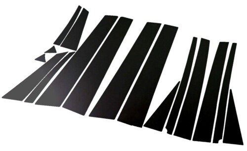 BRIGHTZ エスティマハイブリッド AHR20 超鏡面ステンレスブラックメッキピラーパネル バイザー無用 16PC AHR R20 20 エスティマ ハイブリッド エスティマハイブリット ハイブリット エステイ