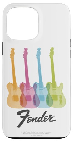 Fender Multicolor Rainbow Stratocaster Rock Guitars スマホケース iPhone 13 Pro Max 用
