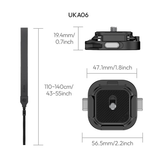 Ulanzi C036 UKA06 Ukaクイックリリースショルダーストラップキット/ワンタッチ着...