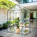 BTM 温室 ビニールハウス 保温 温室棚 2つのカバー付 栽培 花 野菜 植物 PVCビニールハウス 防雨 防寒 風対策 小型 ビニール温室 4段 1台 簡易...