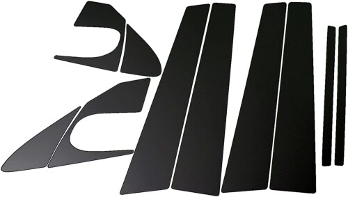 BRIGHTZ アレックス 121 122 123 124 超鏡面ステンレスブラックメッキピラーパネル バイザー無用 10PC ZZE122 ZZE123 ZZE124 NZE121 NZE124 ZZE NZE E121 E122 E123 E124
