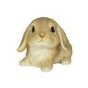 ウービア お座りアメリカンファジーロップ(ブラウン) 10.7×7.7×7.5cm 人形 フィギュア 置き物 アニマル 動物 ガーデン 装飾 うさぎ H16227