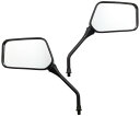 角型ミラー ブラック 10mm正ネジ 左右セット MRR-KAK-1 MRR-KAK-1