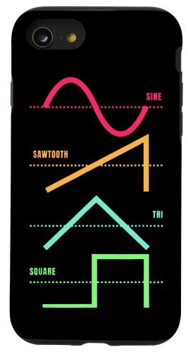 シンセサイザー Techno Modular Synth Analog Nerd スマホケース iPhone SE (2020) / 7 / 8 用