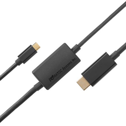 ラトックシステム USB Type-C to HDMI 変換ケーブル RS-UCHD4K60-3MA