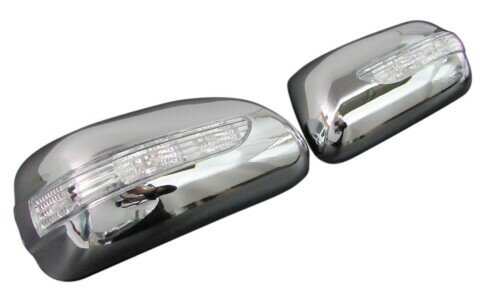 BRIGHTZ アレックス 120系 後期 LEDウィンカー付メッキドアミラーカバー カバータイプ 407