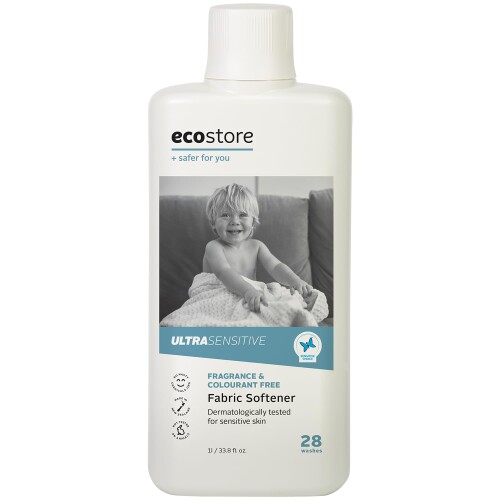 ecostore(エコストア) ファブリックソフナー 1L 柔軟剤 柔軟仕上げ剤 洗剤 植物由来 肌にやさしい 思わず頬ずりしたくなるほど、ふわっと優しくなめらかに仕上げる柔軟剤です。 ニュージーランドの呼吸器学会が喘息やアレルギーなどを持つ方におすすめの商品に与える認証マーク、「ブルーバタフライマーク」を取得。柔軟剤は使いたいけど肌や香りに敏感で成分が気になる…という方にオススメ! 使い古したタオルも、ふんわりと柔らかく肌に優しく仕上がるので肌の乾燥が気になる季節のお洗濯にプラスすると、お風呂上がりが楽しみになるかも。シリコン・コーティング剤フリーなので、柔軟剤にありがちな吸水性も失いにくく、お気に入りのタオルもずっと心地よく使えます。 更に静電気も抑えてくれるので、パチパチとストレスを感じたり花粉の付着が気になる季節にも。柔軟剤は普段使わないという方にも、是非一度試して頂きたいアイテムです。 内容量:1L 商品紹介 思わず頬ずりしたくなるほど、ふわっと優しくなめらかに仕上げる柔軟剤です。 ニュージーランドの呼吸器学会が喘息やアレルギーなどを持つ方におすすめの商品に与える認証マーク、「ブルーバタフライマーク」を取得。 柔軟剤は使いたいけど肌や香りに敏感で成分が気になる…という方にオススメ! 使い古したタオルも、ふんわりと柔らかく肌に優しく仕上がるので肌の乾燥が気になる季節のお洗濯にプラスすると、お風呂上がりが楽しみになるかも。 シリコン ■コーティング剤フリーなので、柔軟剤にありがちな吸水性も失いにくく、お気に入りのタオルもずっと心地よく使えます。 更に静電気も抑えてくれるので、パチパチとストレスを感じたり花粉の付着が気になる季節にも。 柔軟剤は普段使わないという方にも、是非一度試して頂きたいアイテムです。 原材料 ■成分 界面活性剤(ジパルミトイルエチルヒドロキシエチルモニウムメトサルフェート、アルキルグリコシド、ポリグリセリン脂肪酸エステル)、溶剤、粘度調整剤、pH調整剤 使用方法 洗濯量に応じて使用量を調整してください。 [一般の洗濯機]水量45Lに対し35mL。 [ドラム式洗濯機]水量45Lに対して17〜18mL。 ※500mL ■1L ■2L容器のキャップ1杯分が35mLとなります。 安全警告 ■パッケージはリニューアル等の理由により、写真と異なる場合がございます。 ■パッケージのリニューアル等の理由により、成分 ■処方が記載と異なる場合がございます。 ■予告なくパッケージ仕様が変更になる場合がございます。 商品コード20063843642商品名ecostore(エコストア) ファブリックソフナー 1L 柔軟剤 柔軟仕上げ剤 洗剤 植物由来 肌にやさしい型番9420015010848サイズ1Lカラークリア※他モールでも併売しているため、タイミングによって在庫切れの可能性がございます。その際は、別途ご連絡させていただきます。※他モールでも併売しているため、タイミングによって在庫切れの可能性がございます。その際は、別途ご連絡させていただきます。