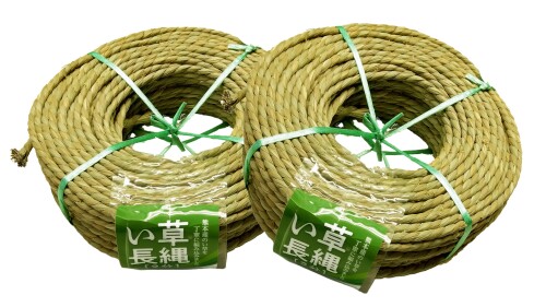 国産 天然 い草 長縄 (1個あたり 約1kg 約80m) しめ縄 仏事 神事 国内製造 水勘製簾所