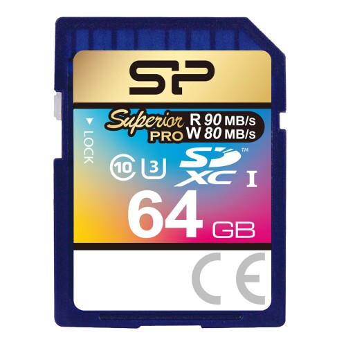 シリコンパワーSDXCカード 64GB UHS-1 U3