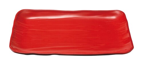 福井クラフト ABS 長角 大宝 盛皿 尺3.5寸 赤 二度塗り 46201320