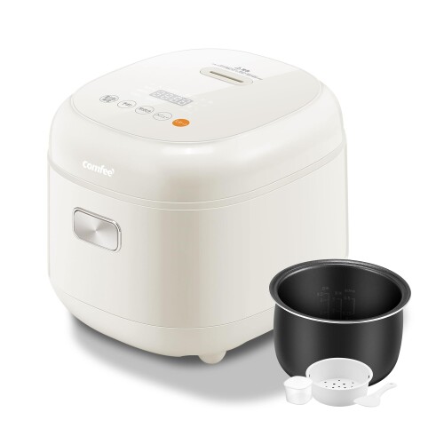 COMFEE' 炊飯器 3.5合炊きマイコン式 保温機能強化 トップボトム式加熱 炊飯ジャー...