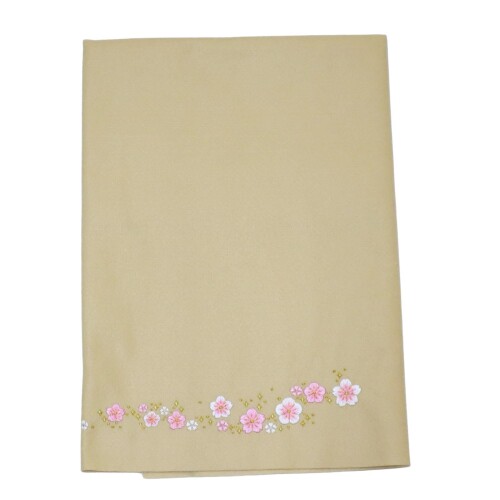 雛人形 毛氈 もうせん 三月床飾り用敷物 桜刺繍 モカ 75×55cm フェルト毛氈 フェルトマット