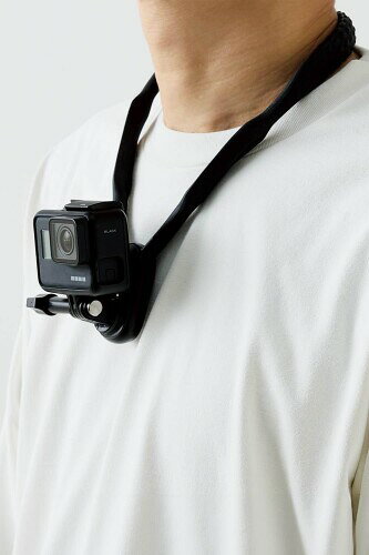 エレコム ネックレス式マウント GoPro マウント スマホ対応（4.7~6.7インチ） 角度...