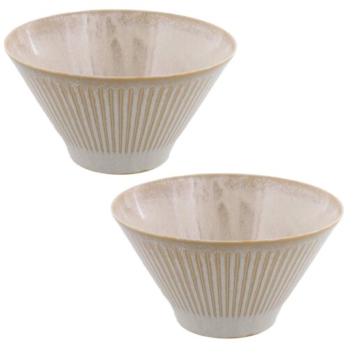テーブルウェアイースト 和食器 台形マルチボウル（M） 彫十草 丼 ボウル カフェ食器 (珊瑚, 2個セット 台形マルチボウル M) mannishboy-24567109 マニッシュボーイ パッケージ画像