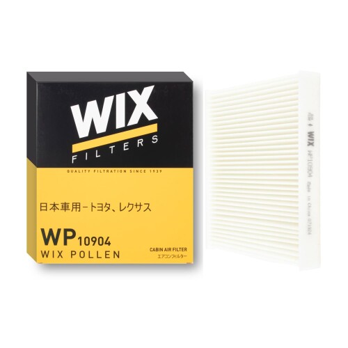 ウイックス(WIX Filters) トヨタ・レクサス車用エアコンフィルター WIX CABIN AIR FILTERS(除塵タイプ) WP10904 アルファード/ヴォクシー/プリウス/C-HR/RX