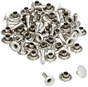 イチネンアクセス ファミリーツール(FAMILY TOOL) 片面カシメ 大 (頭径9mm×足長10mm) シルバー 30組入 56221