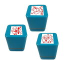 スタンプ工房愛 スタンプ アメコミ風 先生スタンプ 3本セット 朱色 act3-01