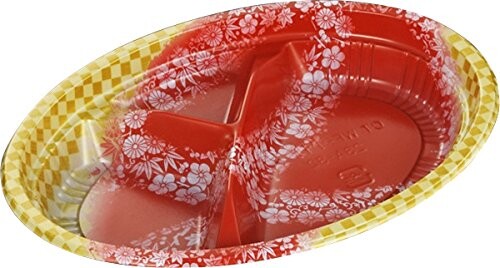 Disposable - 中央化学 日本製 使い捨て容器 CT WF-小判23A-32 市華R-BK 身 50枚