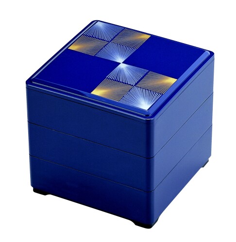 若泉漆器 三段重箱 6.5寸 H-157-3A（rakuten）