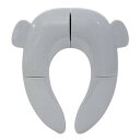 永和 折りたたみ補助便座 グレー ベビー トイレトレーニング おまる・補助便座 持ち運び シンプル お手入れ簡単 コンパクト プレゼント 収納袋