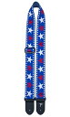 Perri's ペリーズ ジャガード ギターストラップ TWS-7068 RED, WHITE & BLUE(2)