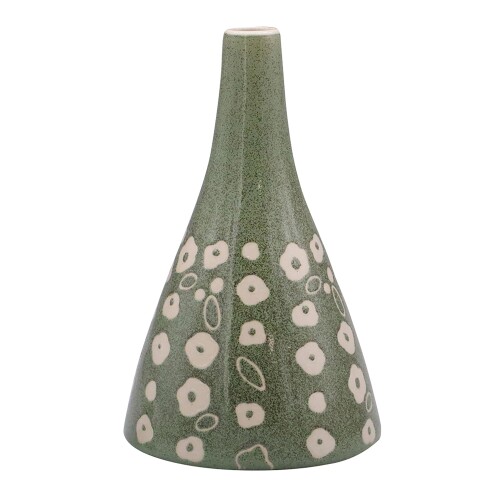 デルキ (dellki) ポーリッシュフラワーベース F Polish -Stamp- (スタンプ) グリーン [ファイ]100×H155..