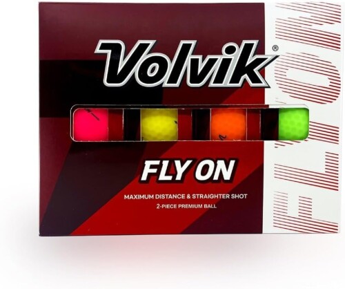 Volvik ボルビック フライオン ゴルフボール マット仕上げ 2ピース構造 24球 マル...