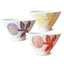 J-kitchens かき氷 容器 ダリア(・イエロー ・パープル ・レッド) 3ヶセット 直径11cm x 高さ6.5cm 食洗機対応 波佐見焼 日本製