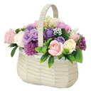 ポピー名古屋 ソープフラワー シャボンフラワー 造花 ギフト プレゼント バスケット バラ 約28cm SBL-216 パープル