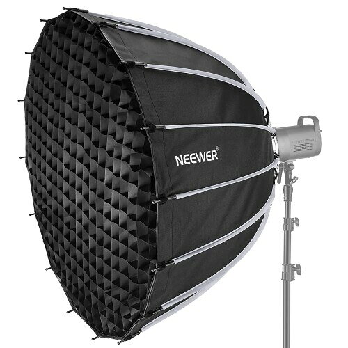 NEEWER 120cm パラボリックソフトボックス クイックセットアップ 折りたたみ式 Bowensマウント