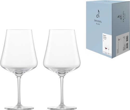 ツヴィーゼル グラス(ZWIESEL GLAS) ワイングラス 割れにくい ブーケ 赤ワイン(ブルゴーニュ)用 ブルゴーニュ 2個ペア マシンメイド m123738 mannishboy-24567088 マニッシュボーイ パッケージ画像
