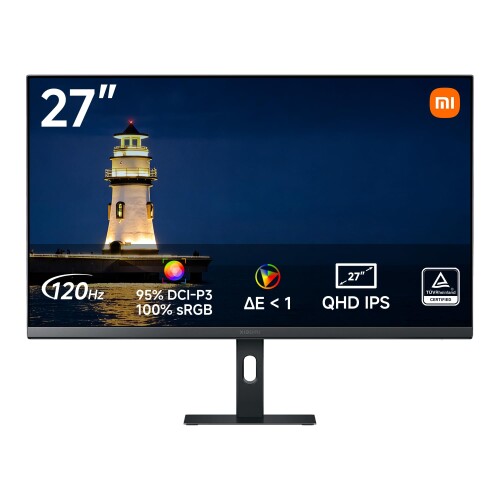 シャオミ Xiaomi モニターA27Qi 2026 ディスプレイ 27インチ フルHD 2K QHD画質 2560x1440 120Hz 100%広色域 300nitsの高輝度 DCI-P3 95% 8ビット DC減光低ブルーライト アイケア IPSパネル VESAマウント 2026 新