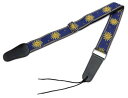 HOSCO ギター用ストラップ ジャガード織り 99-165cm/幅6cm 青色系 STR-DG41-BL(2)