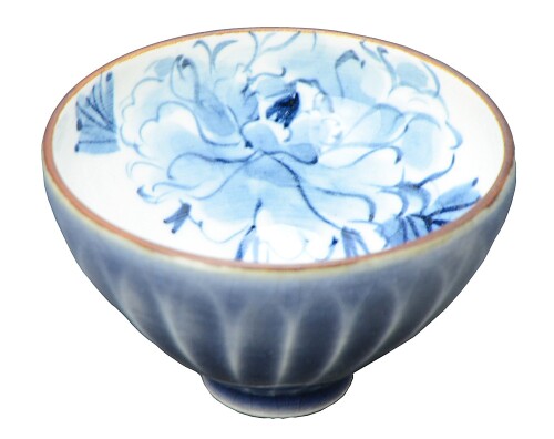 京焼 清水焼 陶あん窯 盃 花交趾 kta496-05