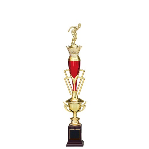 GOLD SHACHI (レーザー彫刻名入れ) 表彰トロフィー T1048-Bサイズ(高さ50cm 重さ230g)(B-0)