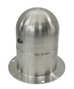 福西鋳物(Fukunishiimono) ステンレス製散水栓ボックス 円筒ドーム型 施錠装置付 SF-BS-1DH-K 床上露出用