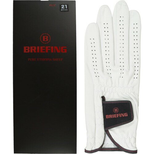 ブリーフィング BRIEFING グローブ PREMIUM LEATHER グローブ ホワイト 21cm 素材:羊革 サイズ:21cm カラー:ホワイト 左手着用(右利き) 原産国:タイ 上質なシープレザーを用いたグローブはしなやかさでフィ...