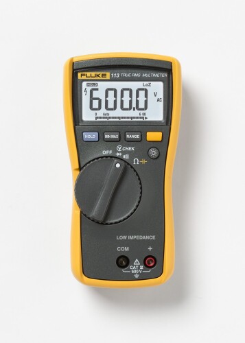 FLUKE (フルーク) デジタルマルチメーター デジタルテスター デジタルマルチメーター 真の実効値 True RMS 高精度 電圧 電流計 抵抗測定 コンパクト設計 113/APAC