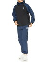 (レイトンハウス) ストレッチサウナスーツ ダイエットスーツ メンズ 上下セット 軽量 洗える サウナスーツ NAVY/BLACK L