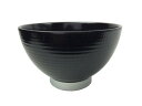 北市漆器店 木目汁椀 黒/銀